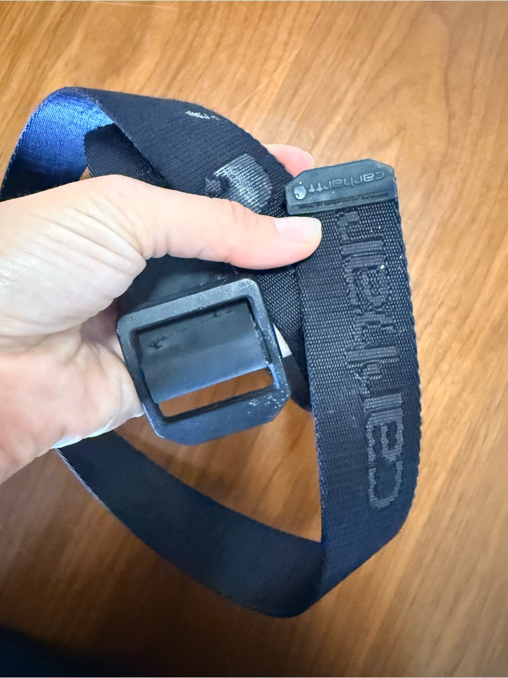 Carhartt Black Utility Webbing Belt - Heavy-Duty Work Belt Sz L